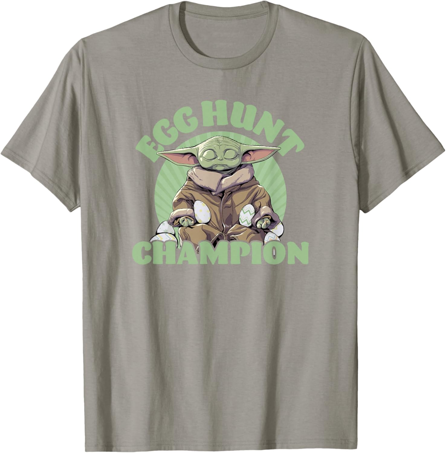 Star Wars: The Mandalorian Grogu Easter Egg Hunt Champion T-Shirt - T-Shirt | Sand