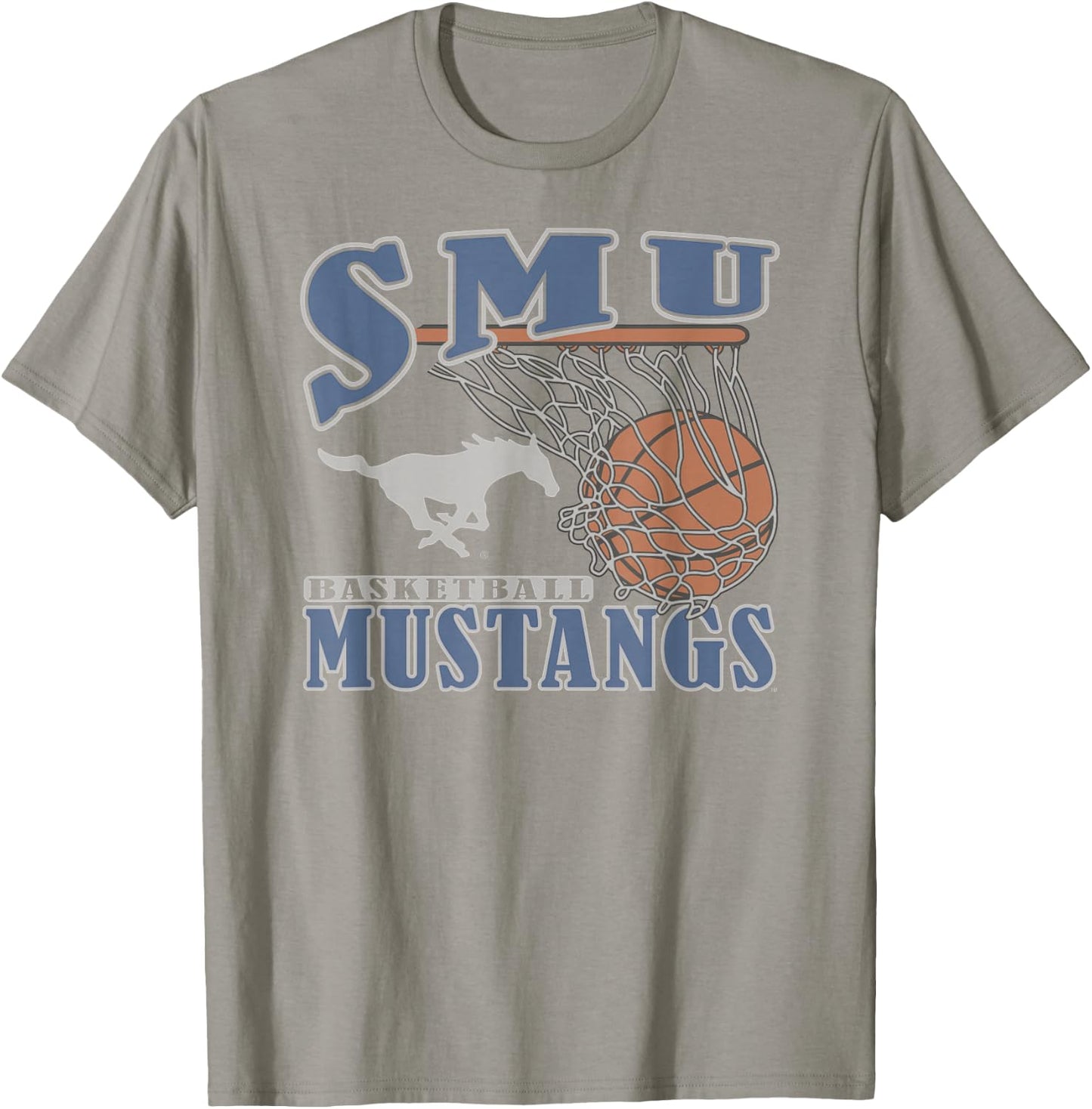 SMU Mustangs Basketball Vintage Lift Red T-Shirt - T-Shirt | Sand