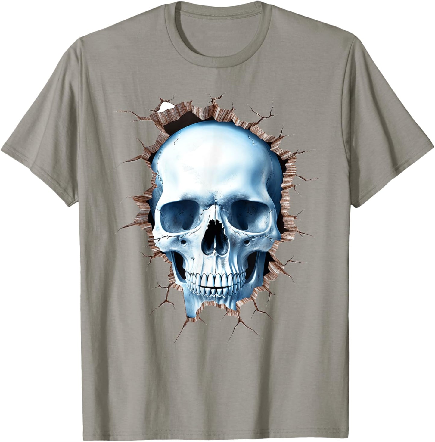 Skull Drawing Artist Illustration Abstract Face Skull , white, S T-Shirt - T-Shirt | Sand