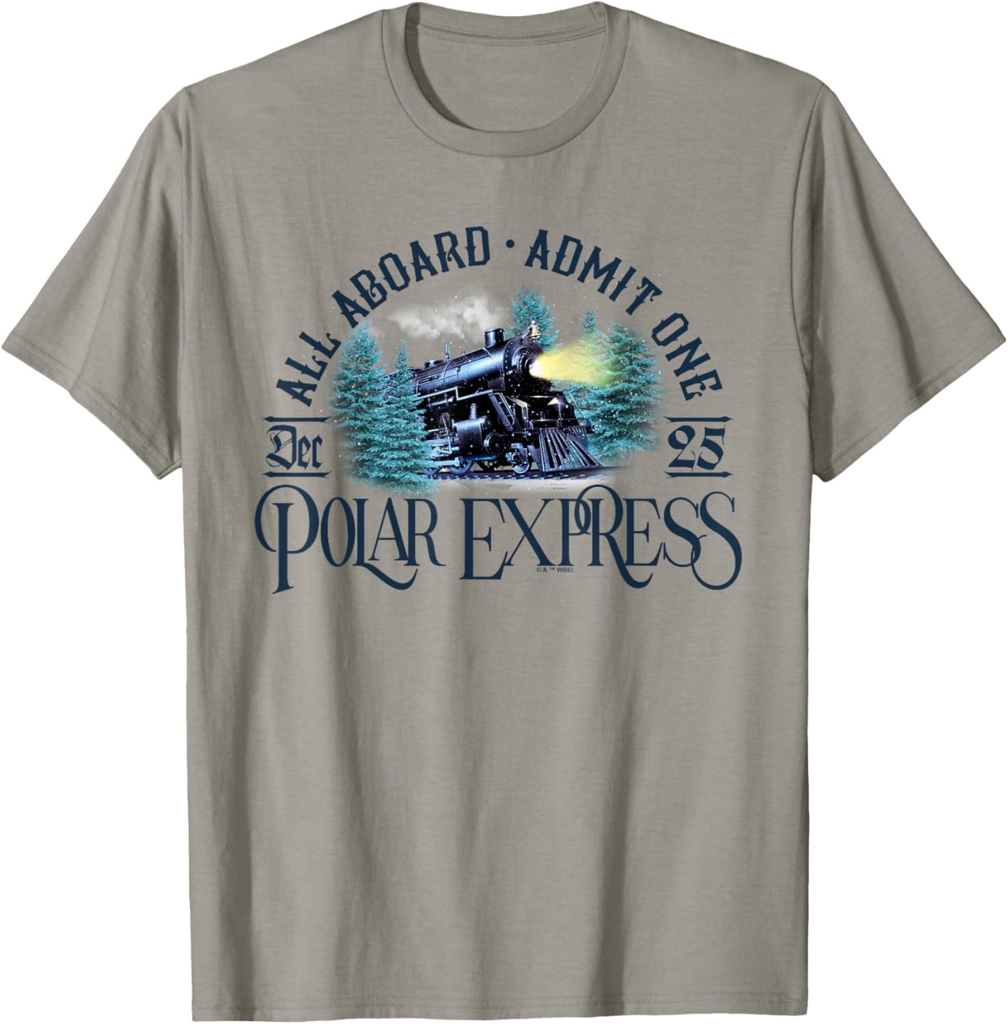 The Polar Express All Aboard T-Shirt - T-Shirt | Sand