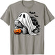 Halloween Turtle Ghost Pumpkin Costume Terrapin Tortoise T-Shirt - T-Shirt | Sand