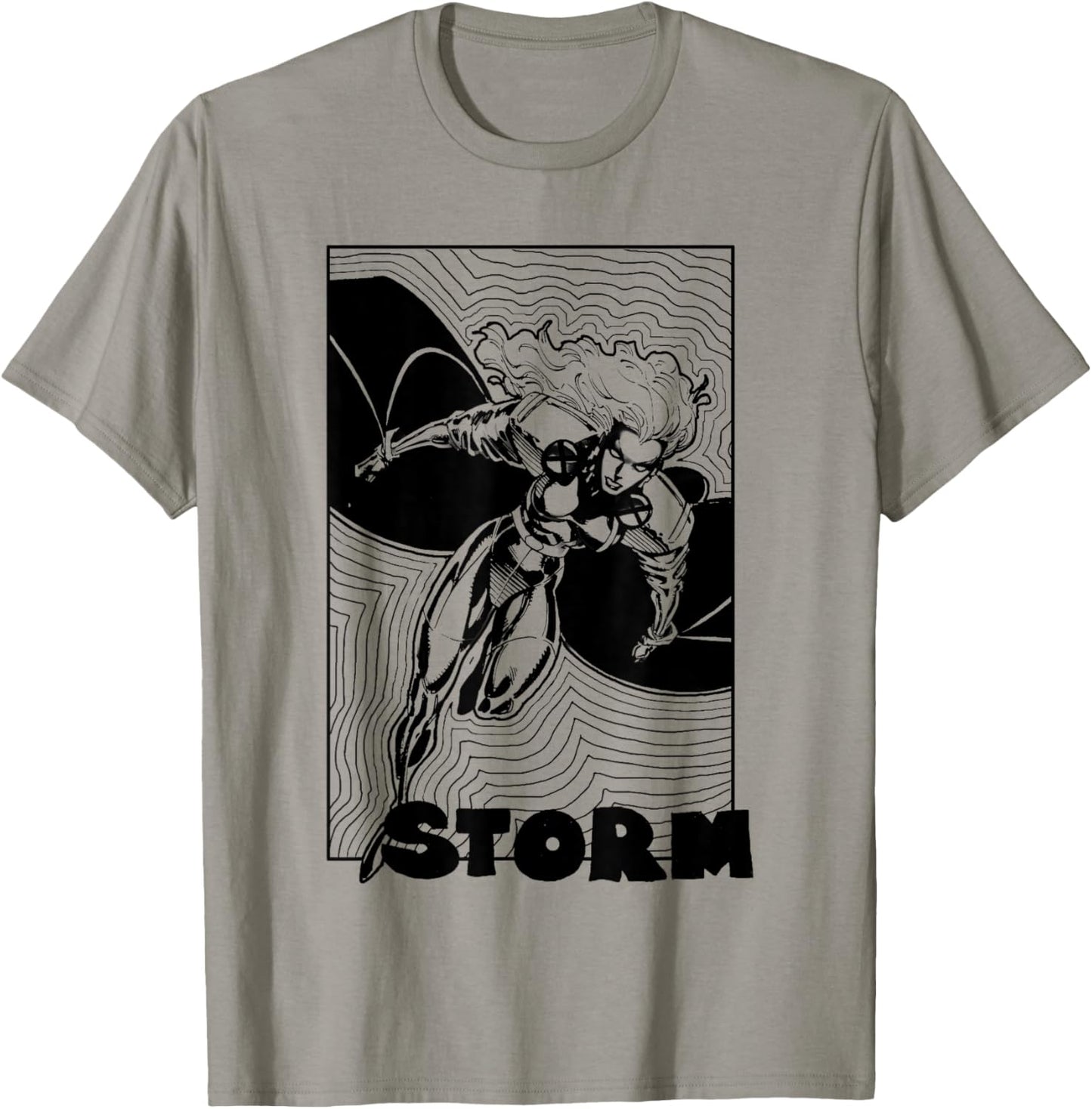 Marvel X-Men Storm Trippy Lines Retro Poster T-Shirt - T-Shirt | Sand