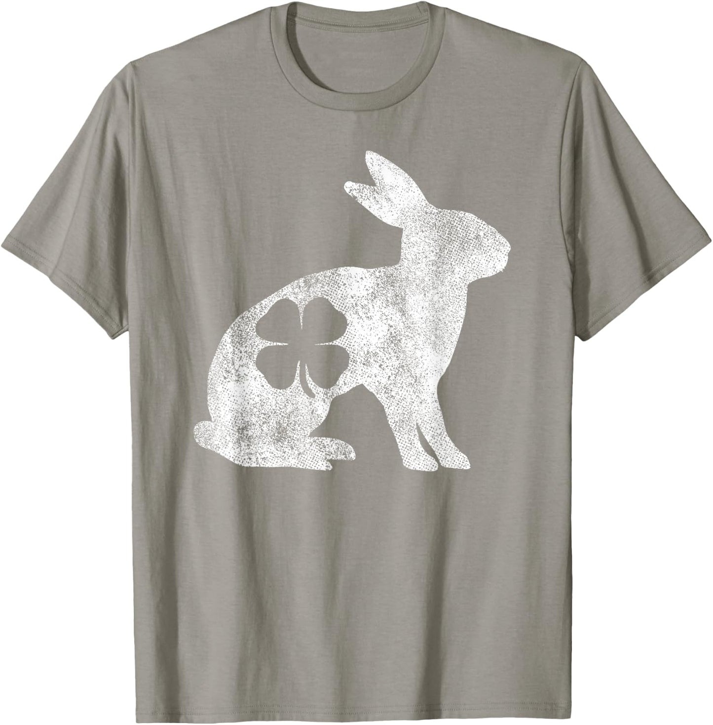 St. Patrick's Day Rabbit Bunny Irish Green Shamrock Clover T-Shirt - T-Shirt | Sand