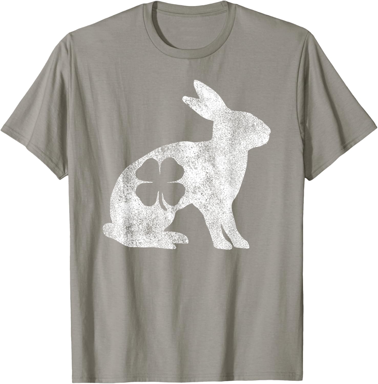 St. Patrick's Day Rabbit Bunny Irish Green Shamrock Clover T-Shirt - T-Shirt | Sand