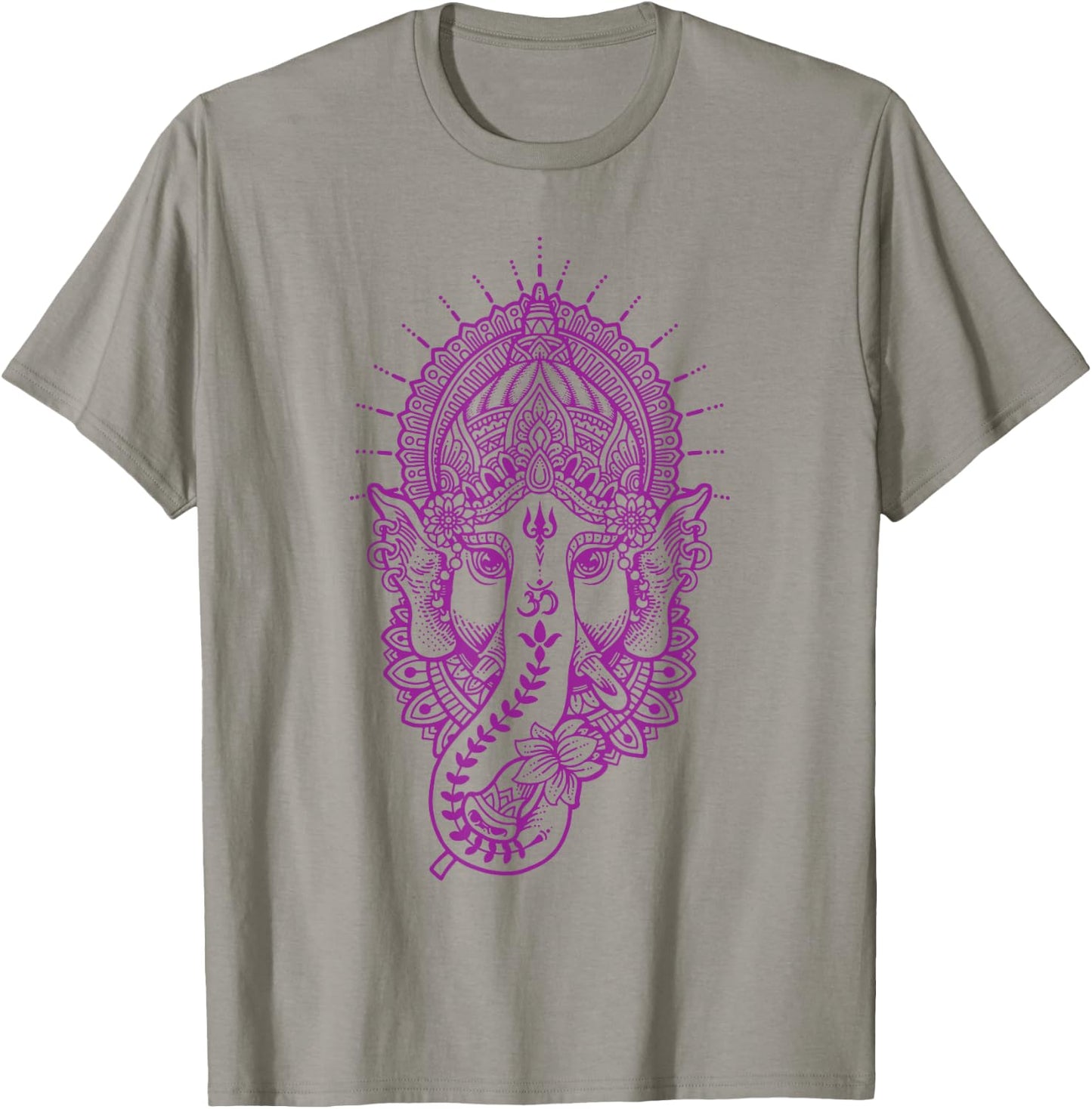 Ganesh Symbol Yoga Hindu Men Women Meditation T-Shirt - T-Shirt | Sand
