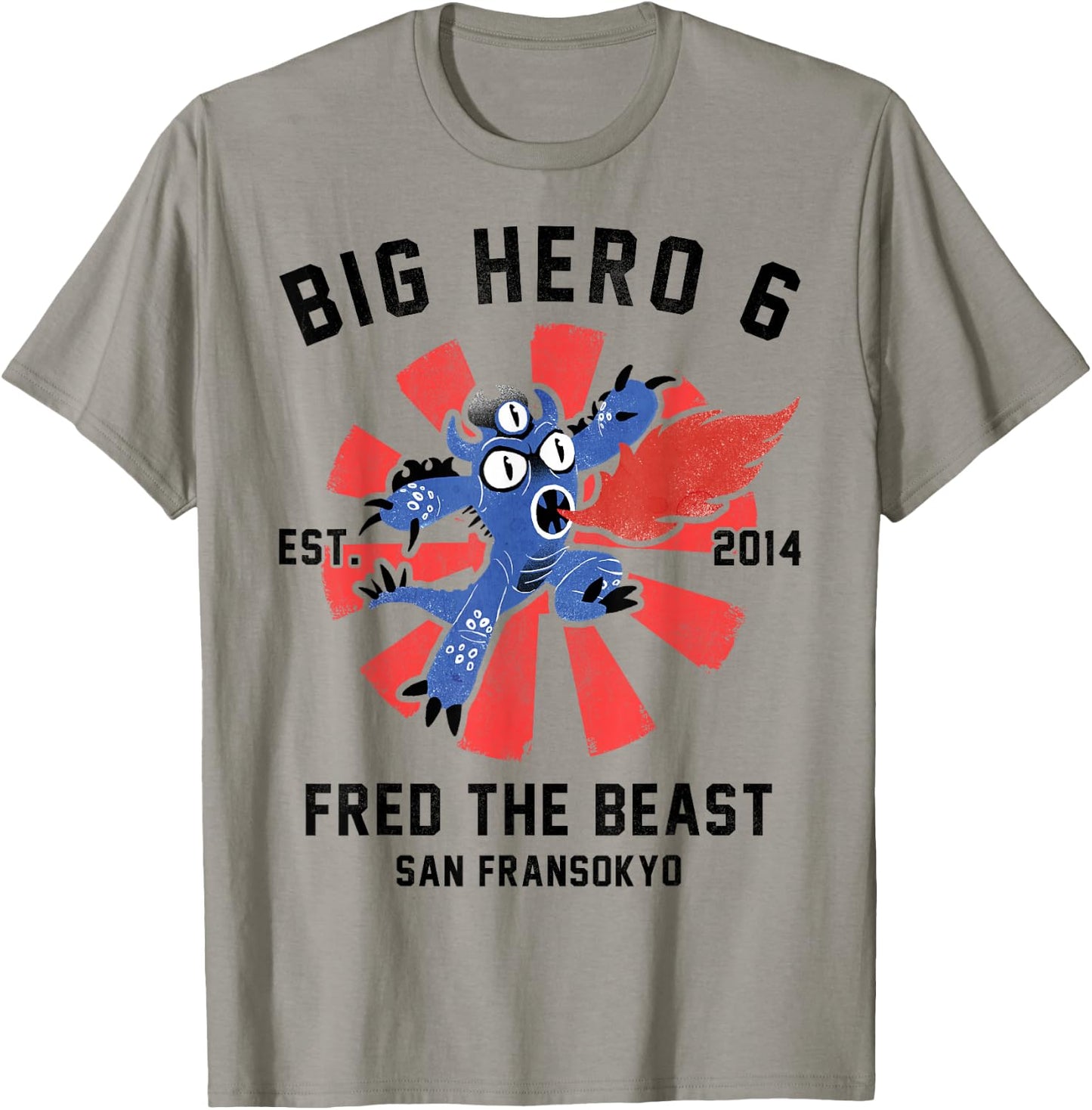 Disney Big Hero 6 Fred The Beast Poster Graphic T-Shirt - T-Shirt | Sand