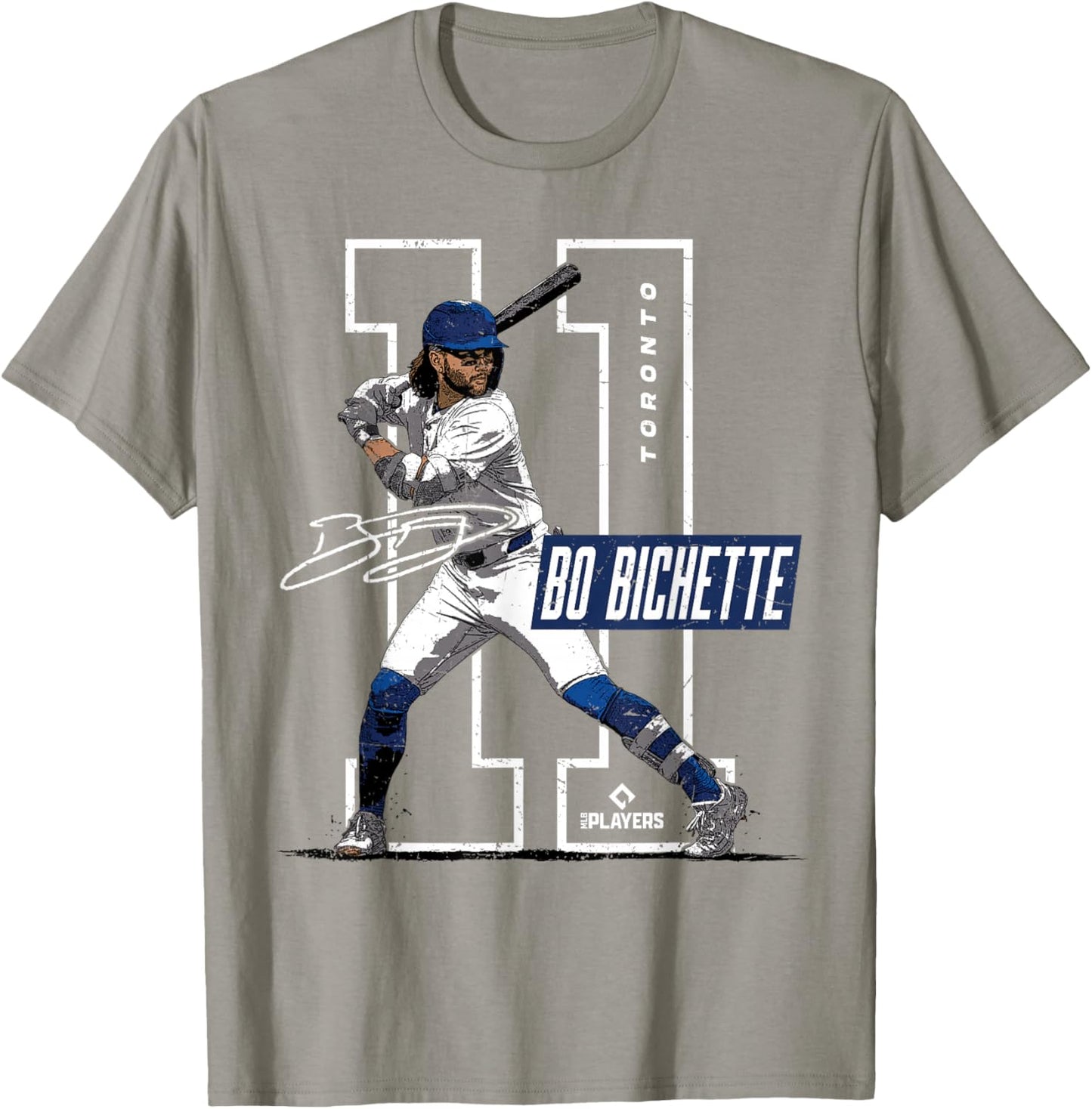 License Champs | Bo Bichette Toronto Blue -Kids Baseball Fan T-Shirt - T-Shirt | Sand