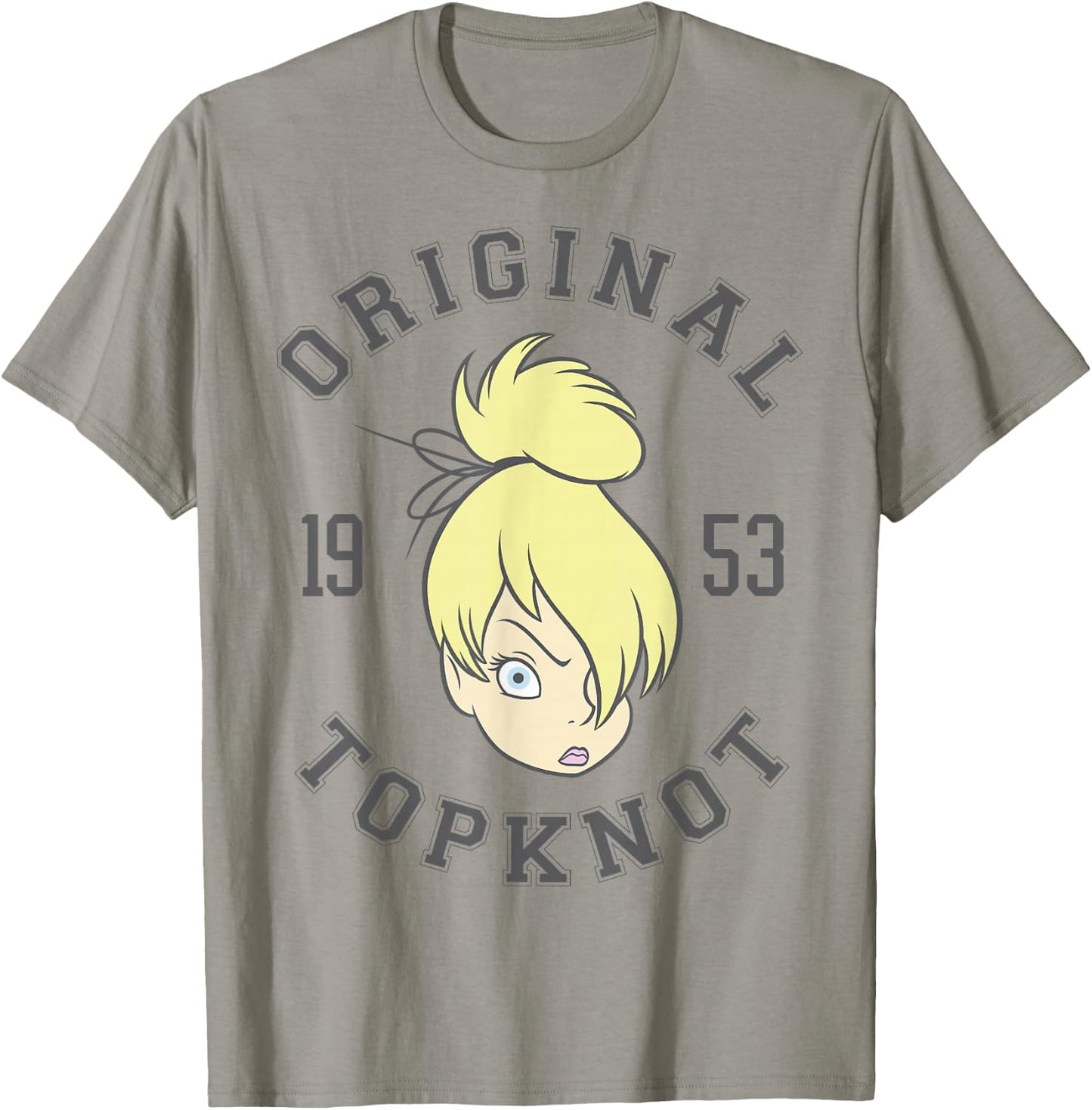 Disney Peter Pan Tinkerbell Original Topknot Graphic T-Shirt - T-Shirt | Sand