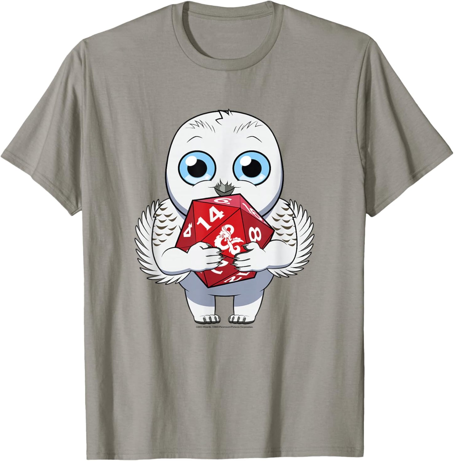 Dungeons & Dragons: Honor Among Thieves Owlbear Dice Chibi T-Shirt - T-Shirt | Sand
