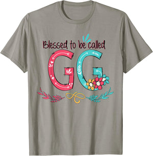 Blessed to be called GG Colorful gifts-Grandma T-Shirt - T-Shirt | Sand
