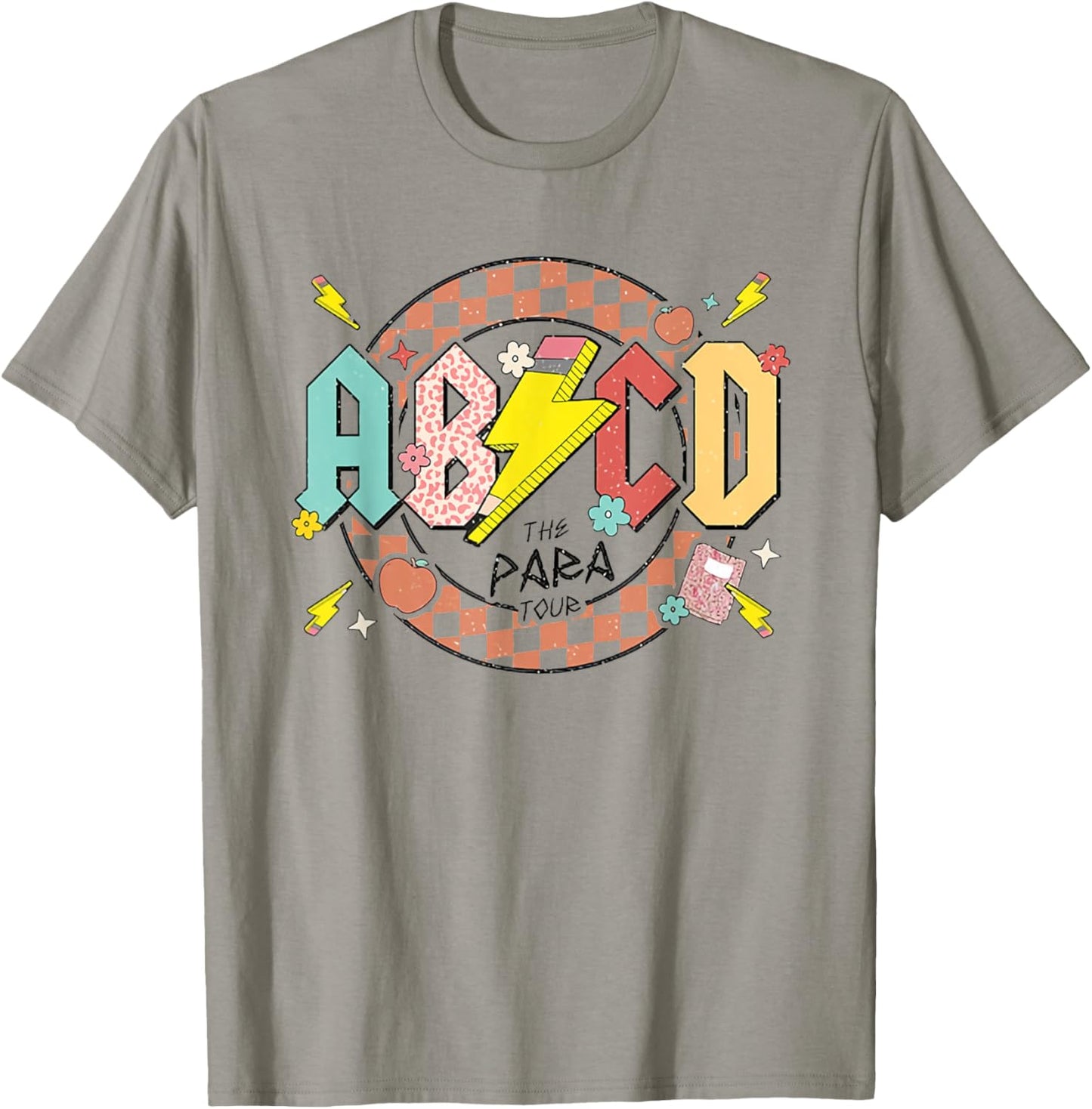 The Para Tour ABCD Pencil Lightning Bolt Parapro End of Year T-Shirt - T-Shirt | Sand