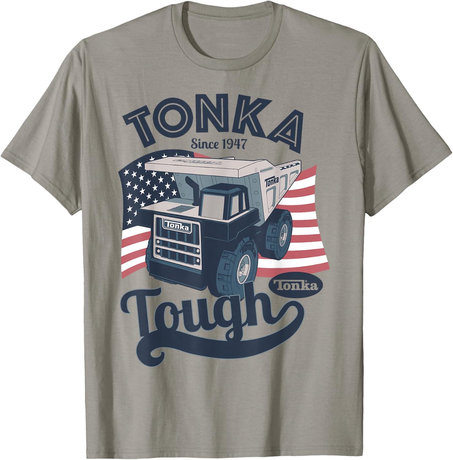 Tonka Tough American Flag Logo T-Shirt - T-Shirt | Sand