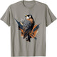 American Kestrel Bird Geometric Patten Art,Cute Kestrel Lov T-Shirt - T-Shirt | Sand