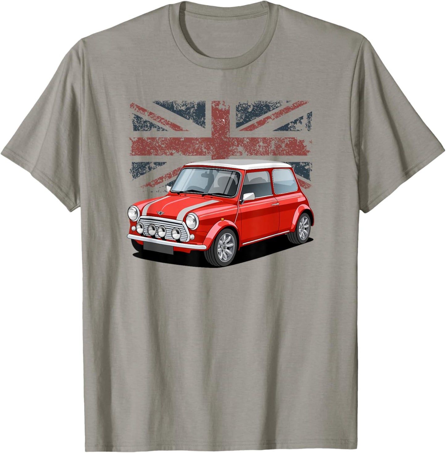 British Classic Car Red Mini Sports car T-Shirt - T-Shirt | Sand