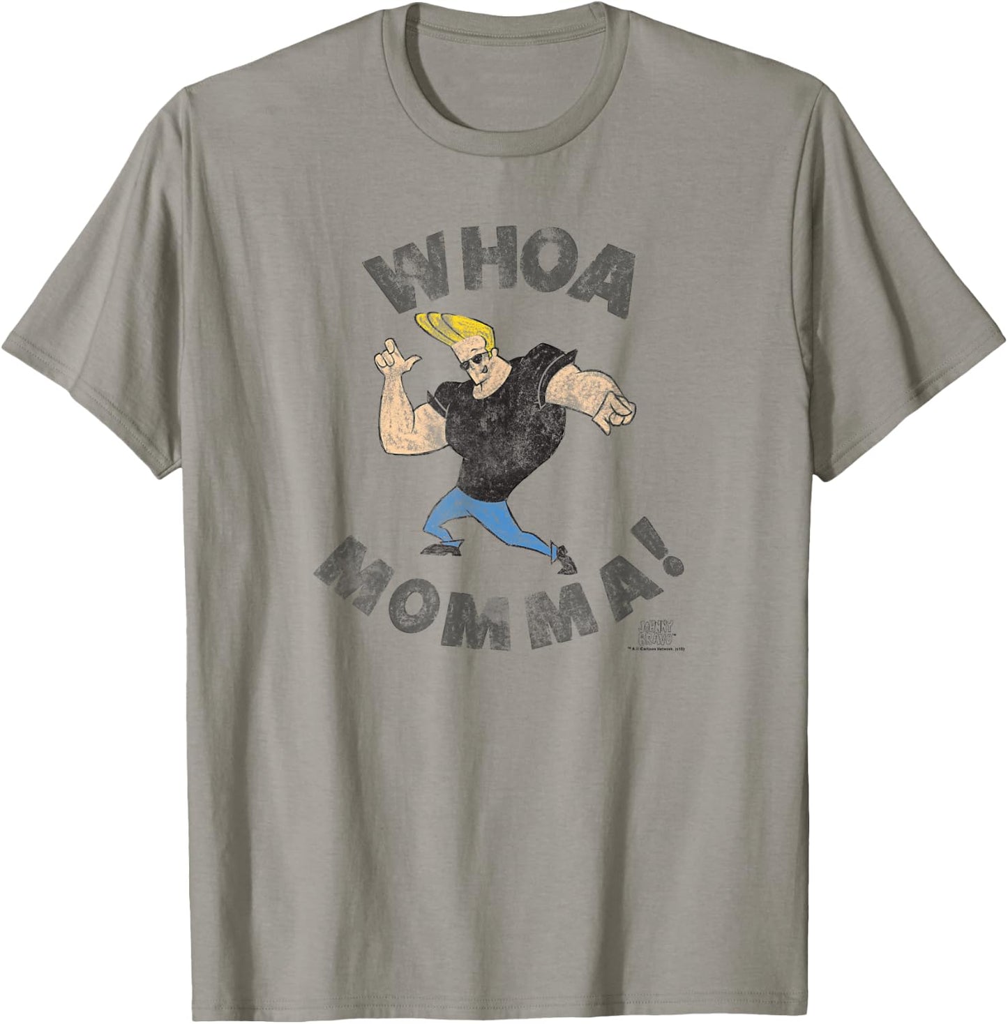 Johnny Bravo Whoa Momma T-Shirt - T-Shirt | Sand