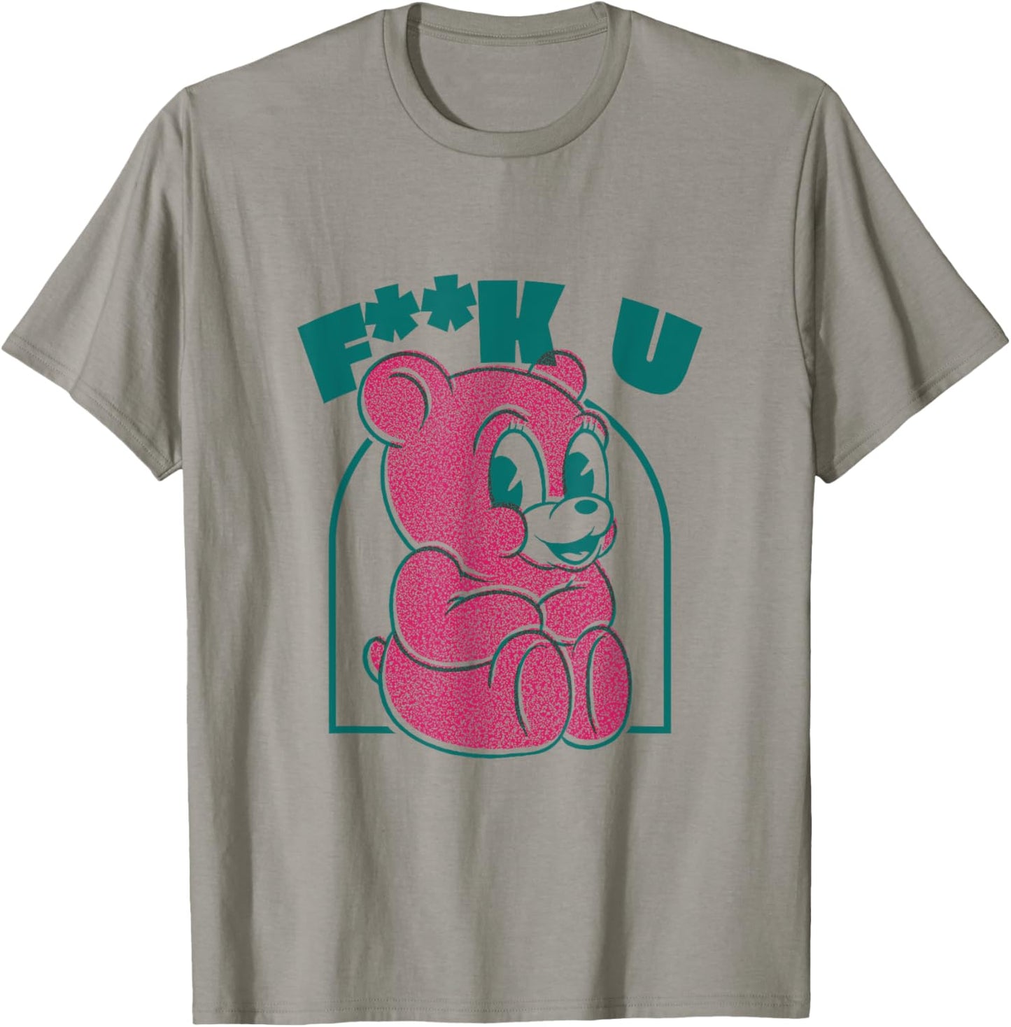 Cute teddy bear Fuck You provocative middle finger T-Shirt - T-Shirt | Sand