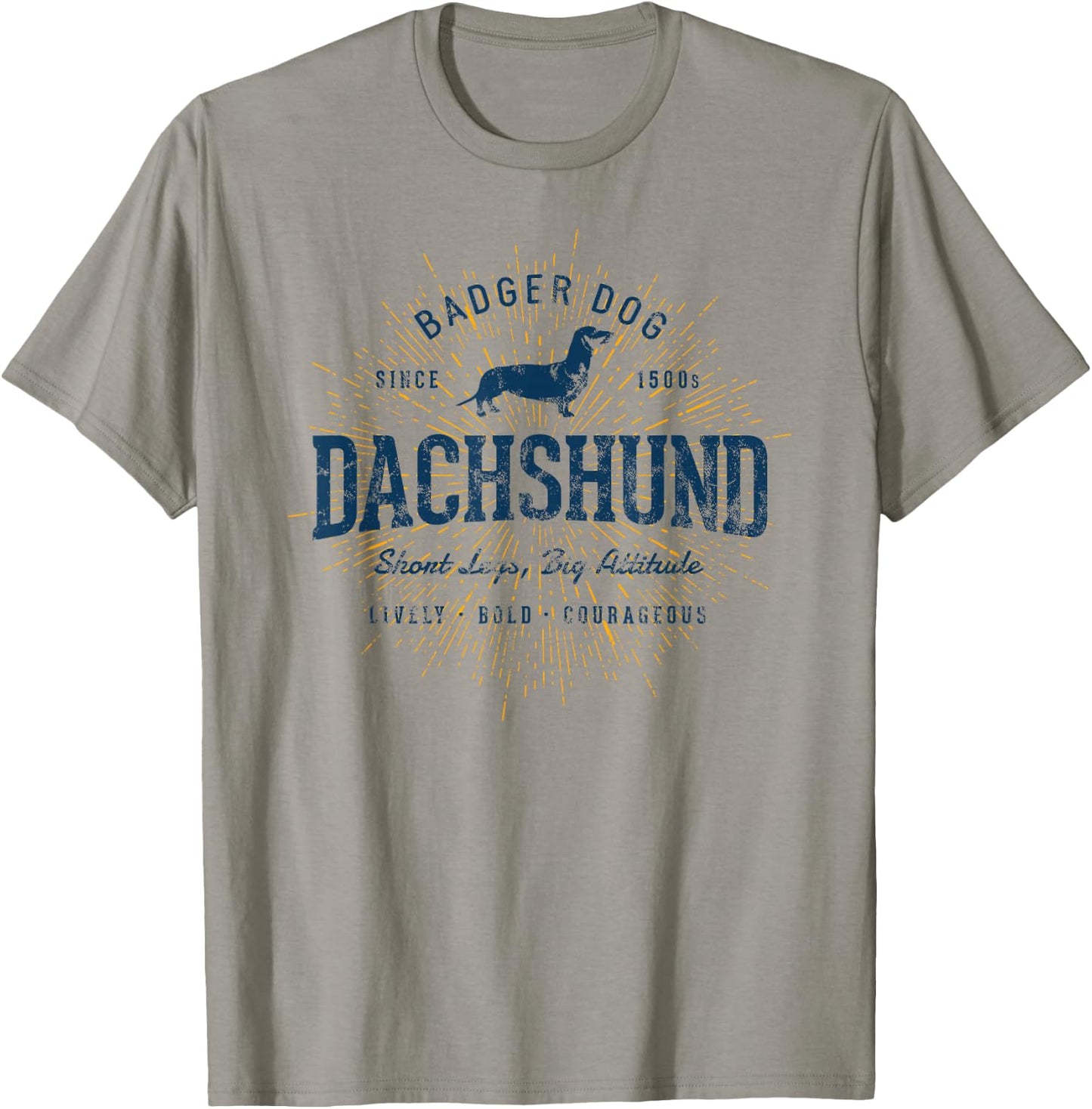 Retro Dachshund Vintage T-Shirt - T-Shirt | Sand