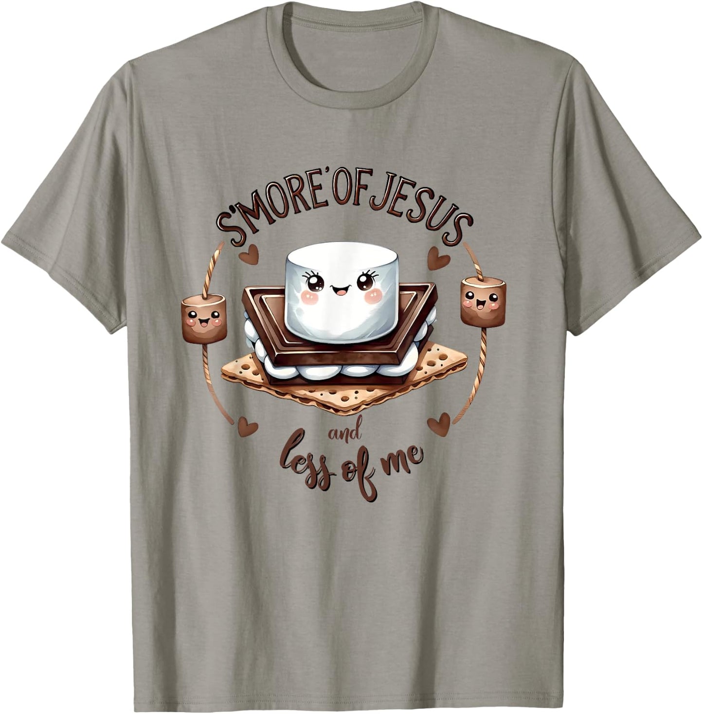 S'more Of Jesus And Less Of Me Funny Christian T-Shirt - T-Shirt | Sand