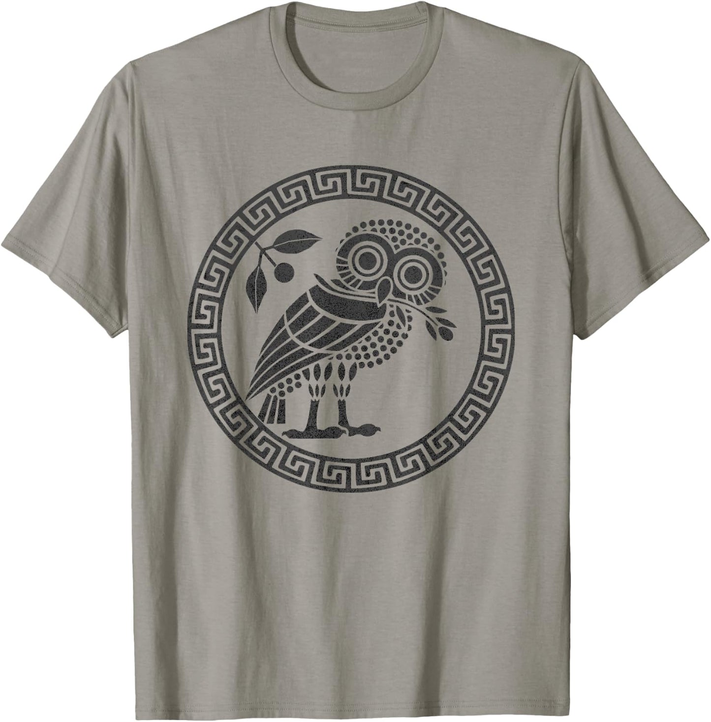 Ancient Athenian Owl Symbol of Athena T-Shirt - T-Shirt | Sand