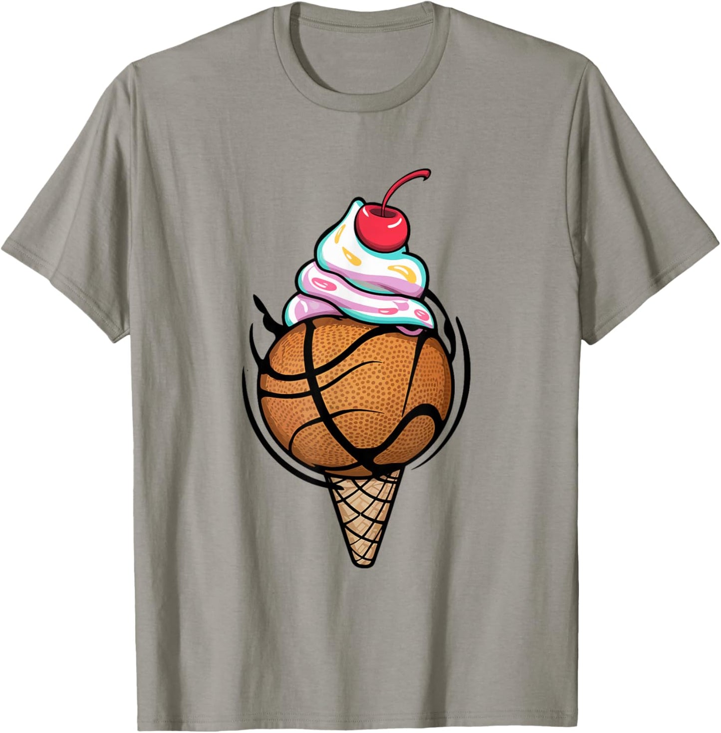 Basketball ice cream basketball T-Shirt - T-Shirt | Sand