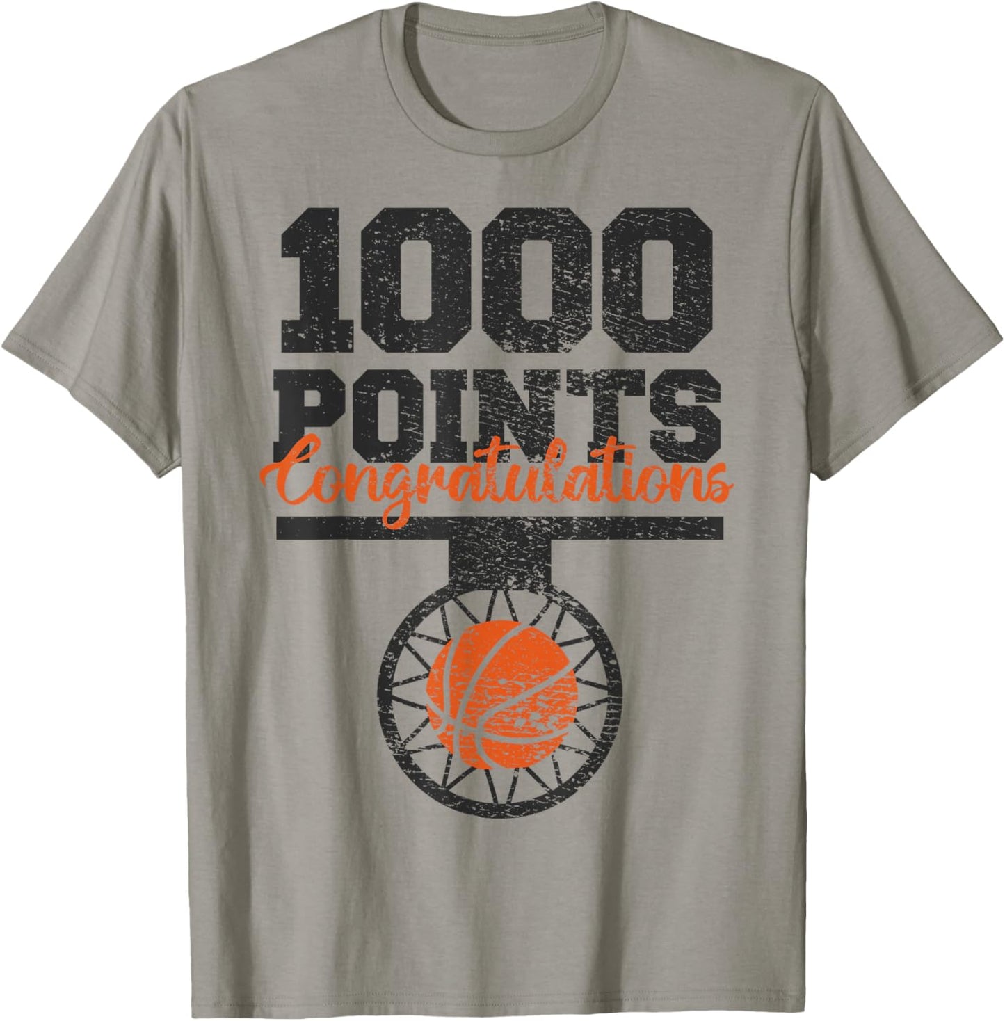 1000 Points Basketball Scorer High School Basketball Player T-Shirt - T-Shirt | Sand