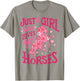Horse Just A Girl Who Loves Horseback Riding Farm Flowers T-Shirt - T-Shirt | Sand