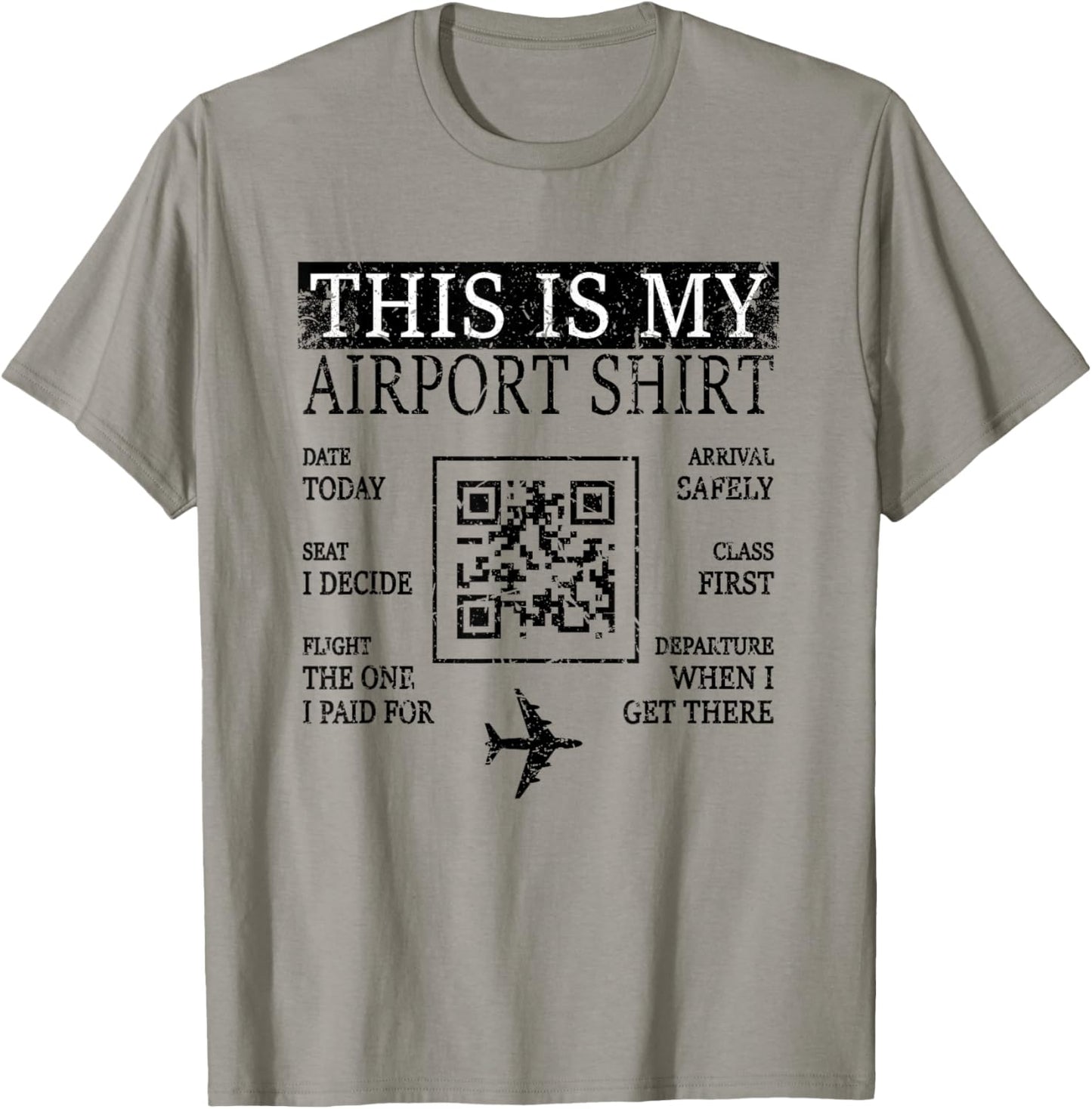Retro This Is My Airport Shirt Matching Family Travel T-Shirt - T-Shirt | Sand