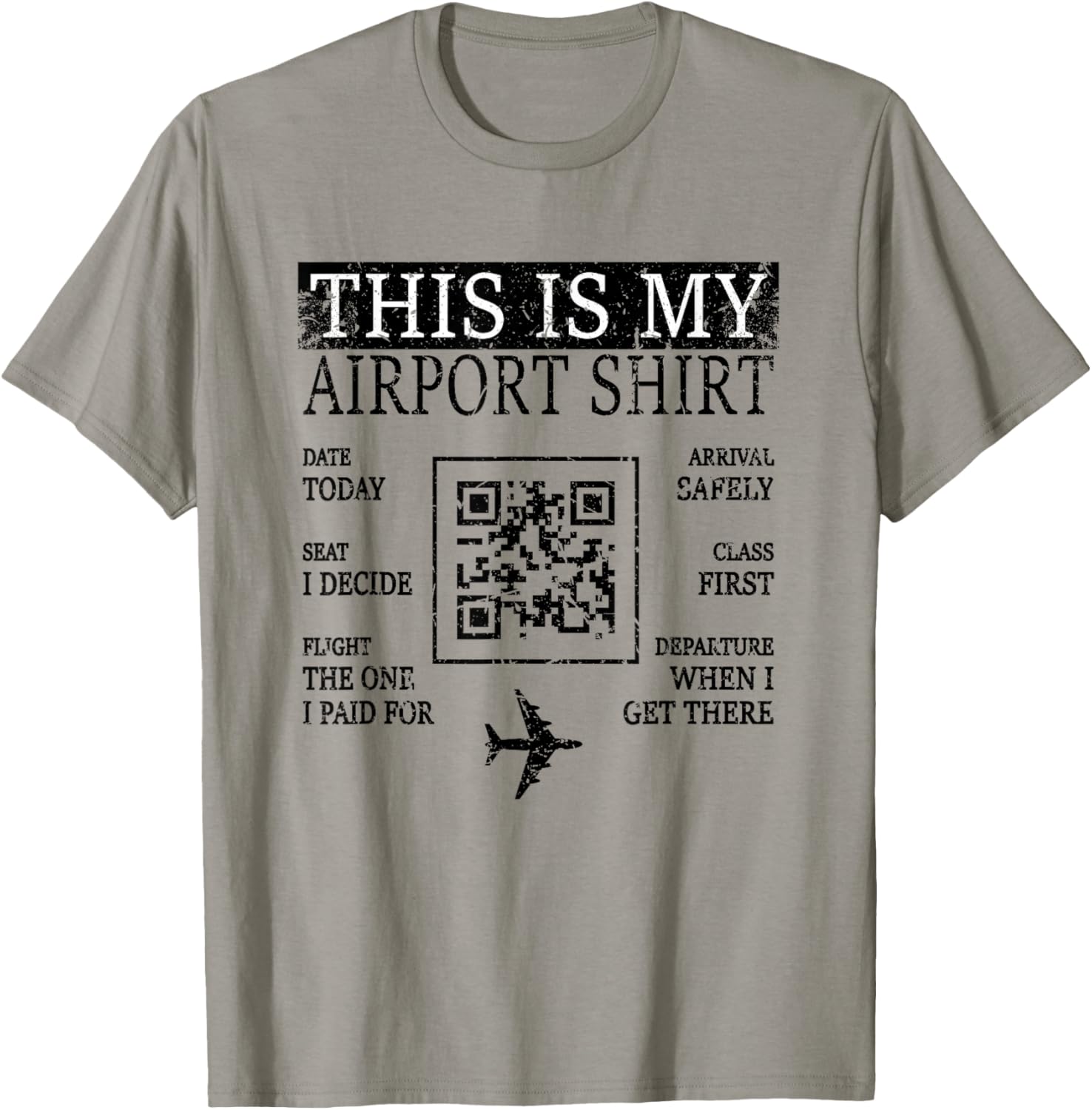 Retro This Is My Airport Shirt Matching Family Travel T-Shirt - T-Shirt | Sand