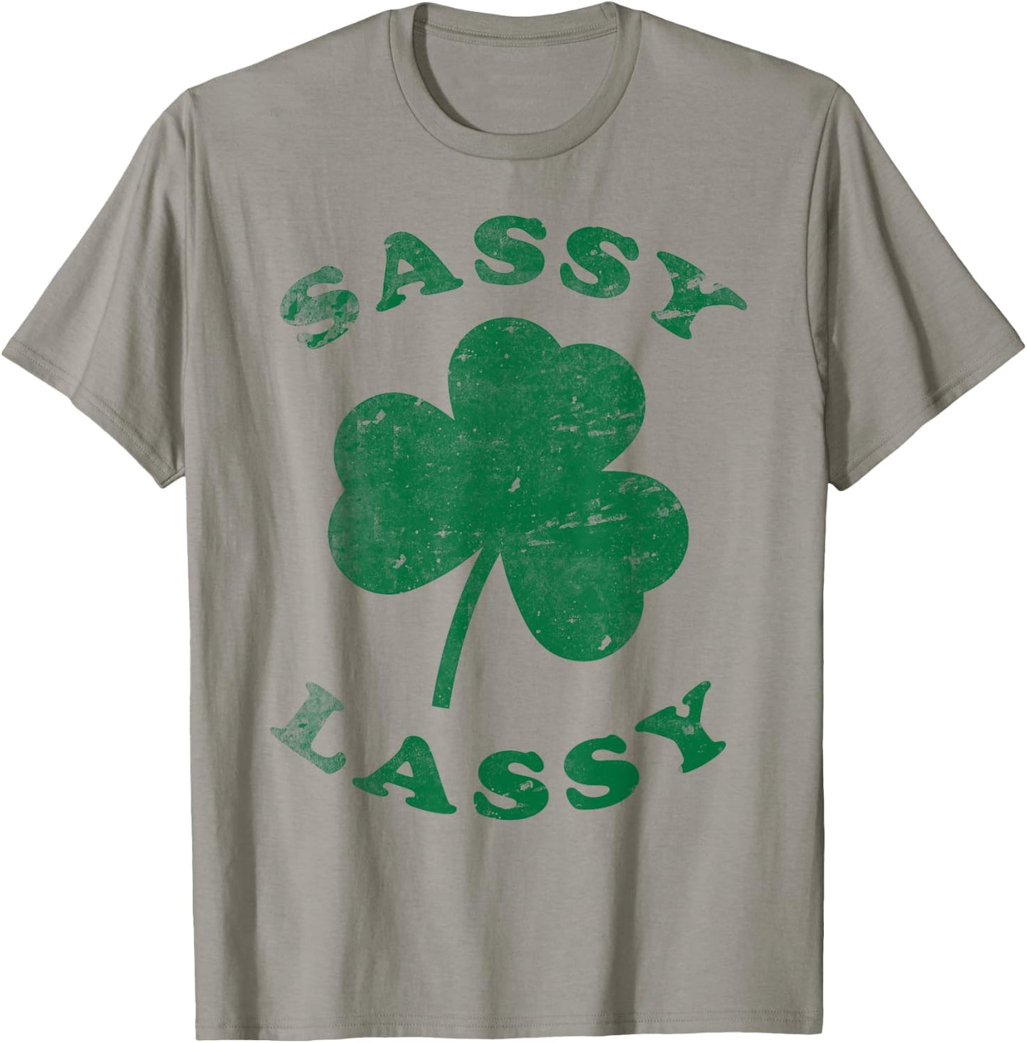 Sassy Lassy Funny T Shirt Women Girls St. Patrick's T-Shirt - T-Shirt | Sand