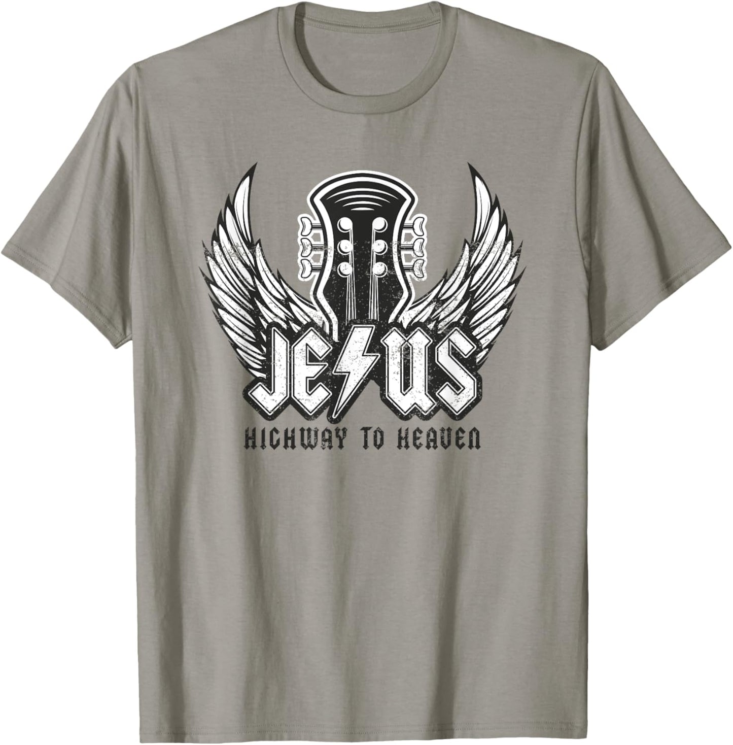Jesus Rock and Roll Christian Music Worship Bible Verse T-Shirt - T-Shirt | Sand