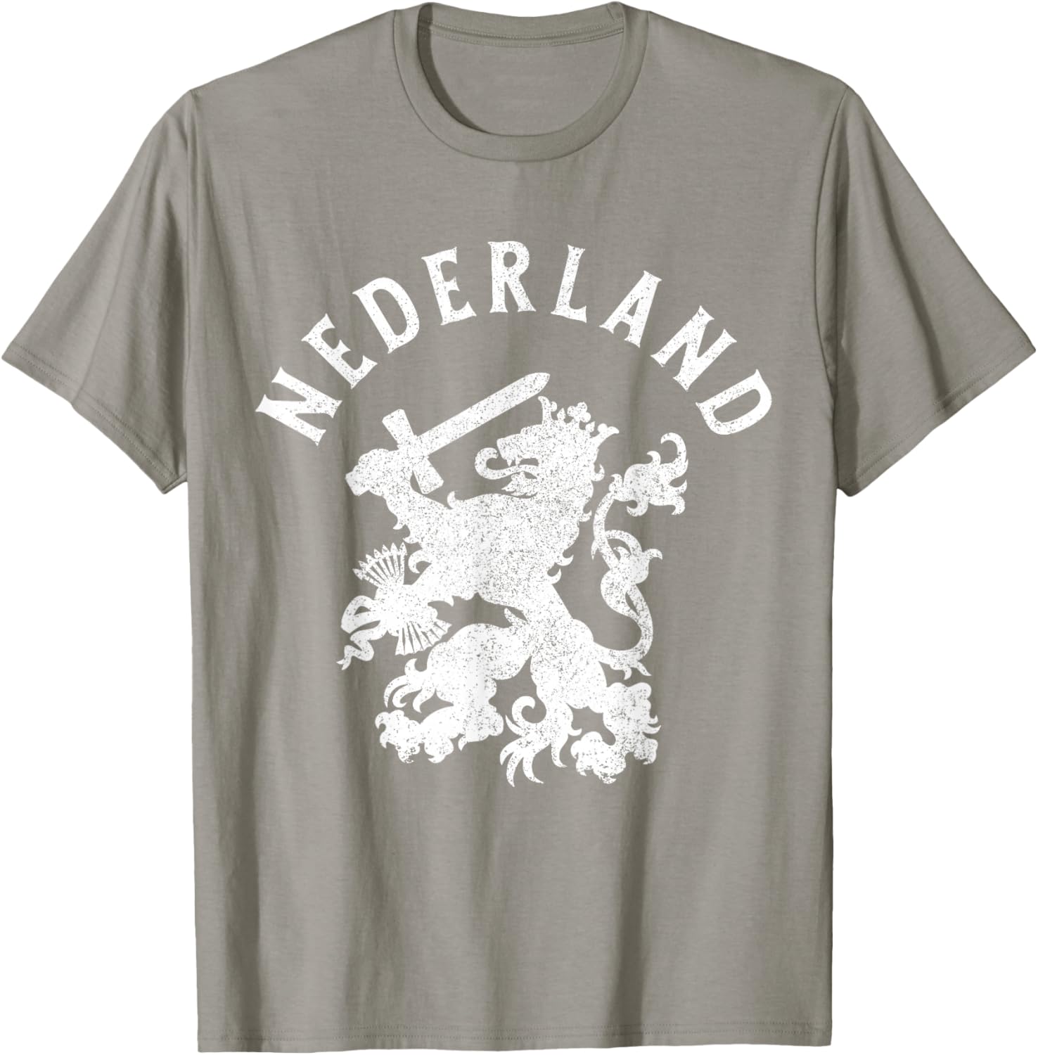 Nederland Netherlands Lion Holland Vintage Orange T-Shirt - T-Shirt | Sand