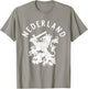 Nederland Netherlands Lion Holland Vintage Orange T-Shirt - T-Shirt | Sand
