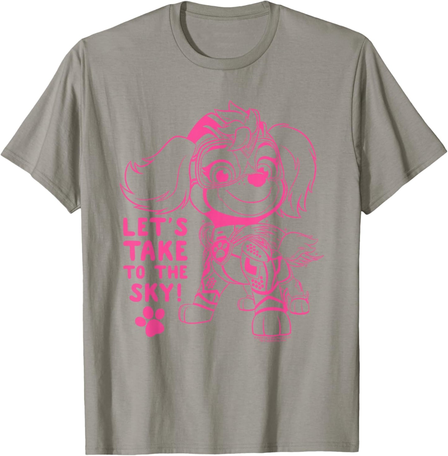 PAW Patrol: The Mighty Movie Skye Outline T-Shirt - T-Shirt | Sand