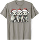 Vintage Cute Opossum Possum Christmas Girls T-Shirt - T-Shirt | Sand