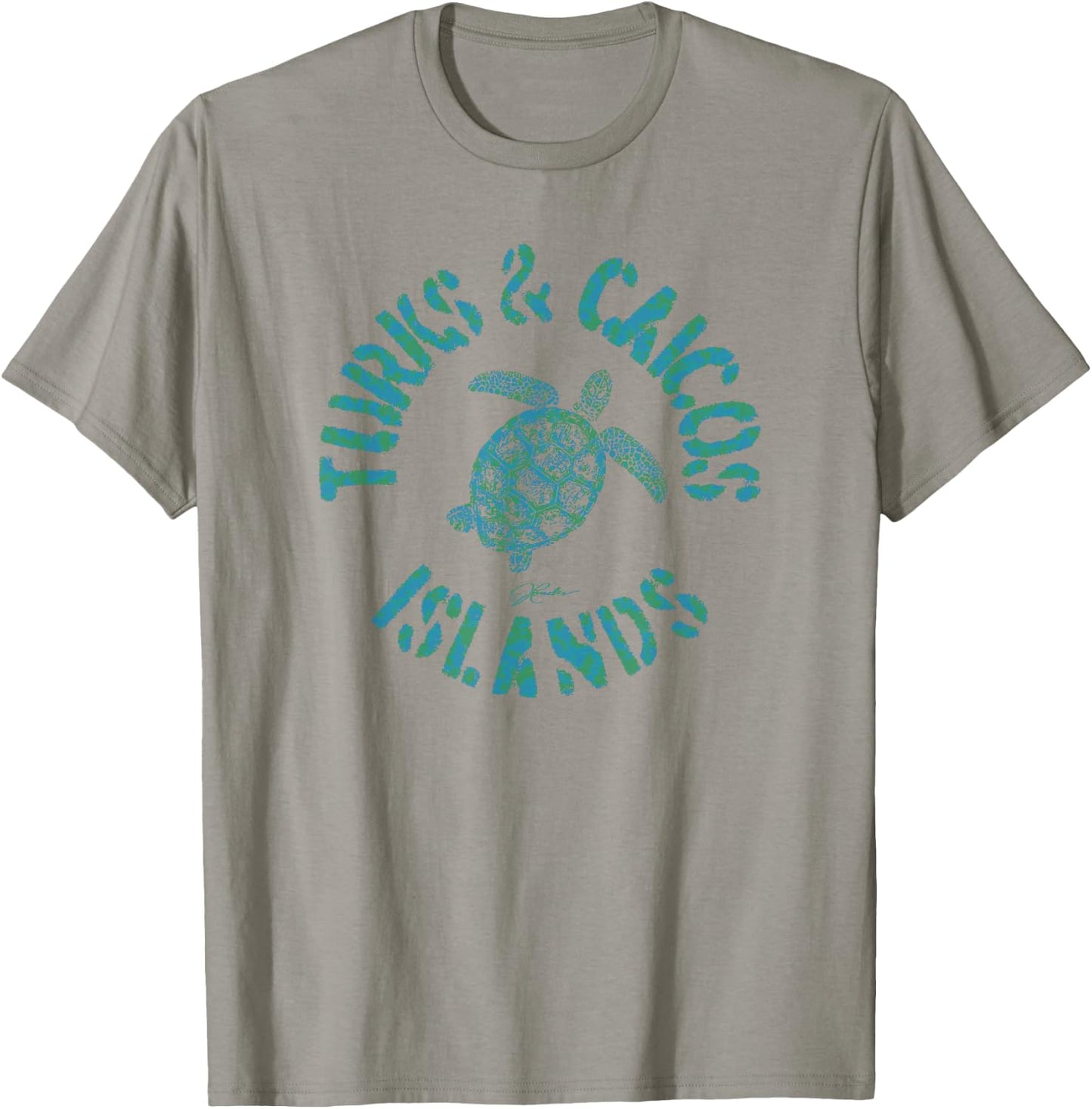 JCombs: Turks & Caicos Islands Sea Turtle T-Shirt - T-Shirt | Sand