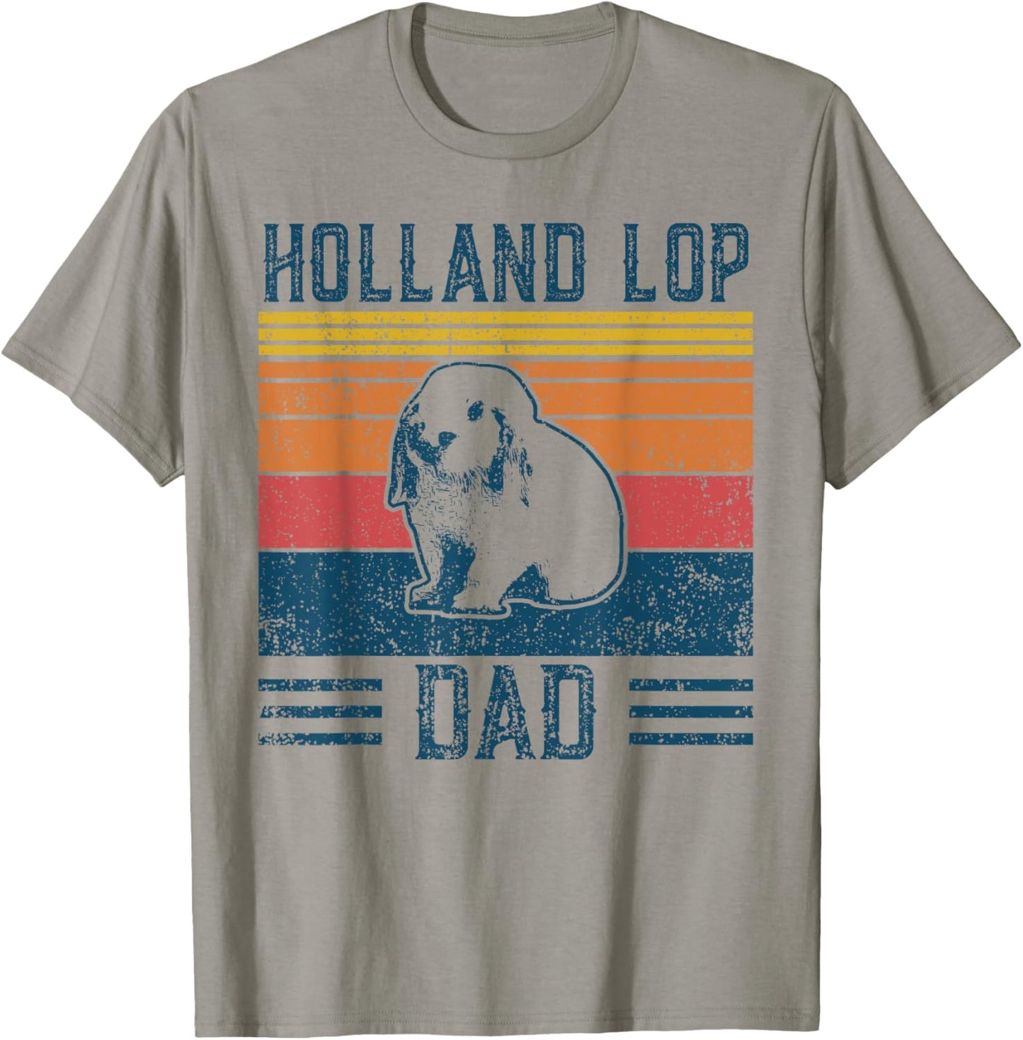 Best Rabbit Dad Men - Vintage Holland Lop T-Shirt - T-Shirt | Sand