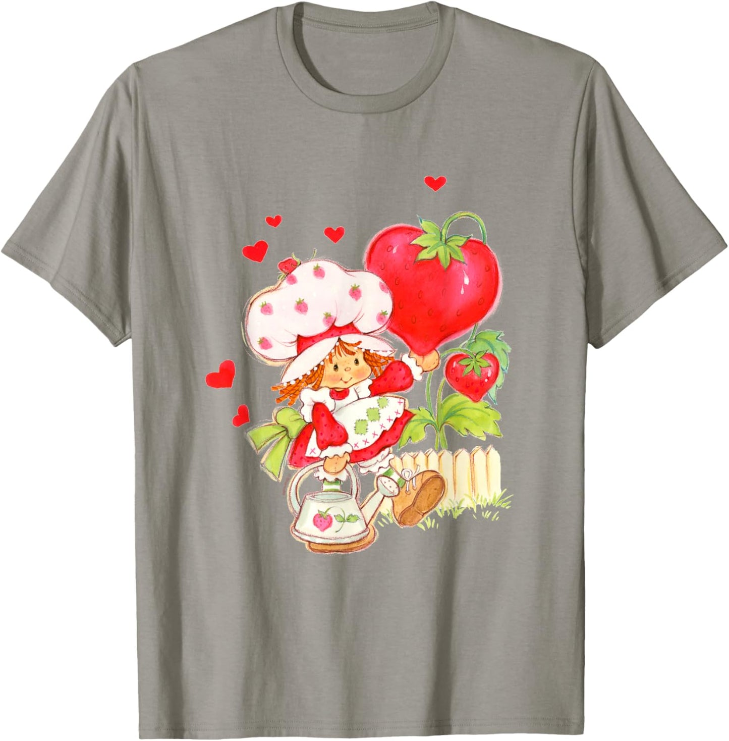 Strawberry Shortcake Valentine's Day Heart Berries Retro T-Shirt - T-Shirt | Sand