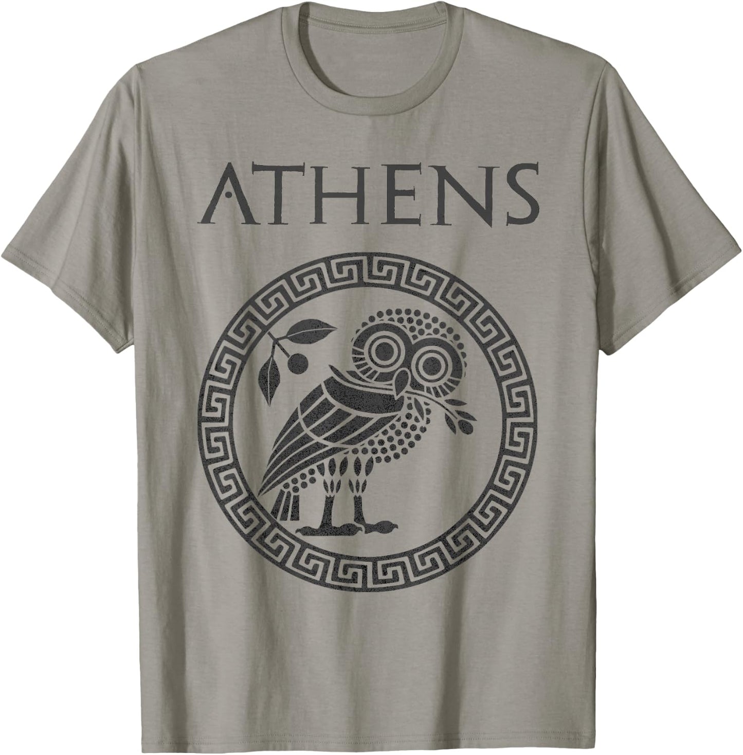 Athens Ancient Greece Athenian Owl T-Shirt - T-Shirt | Sand