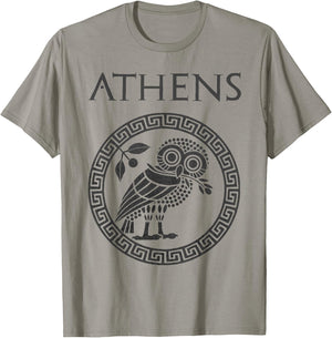 Athens Ancient Greece Athenian Owl T-Shirt - T-Shirt | Sand