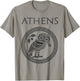 Athens Ancient Greece Athenian Owl T-Shirt - T-Shirt | Sand