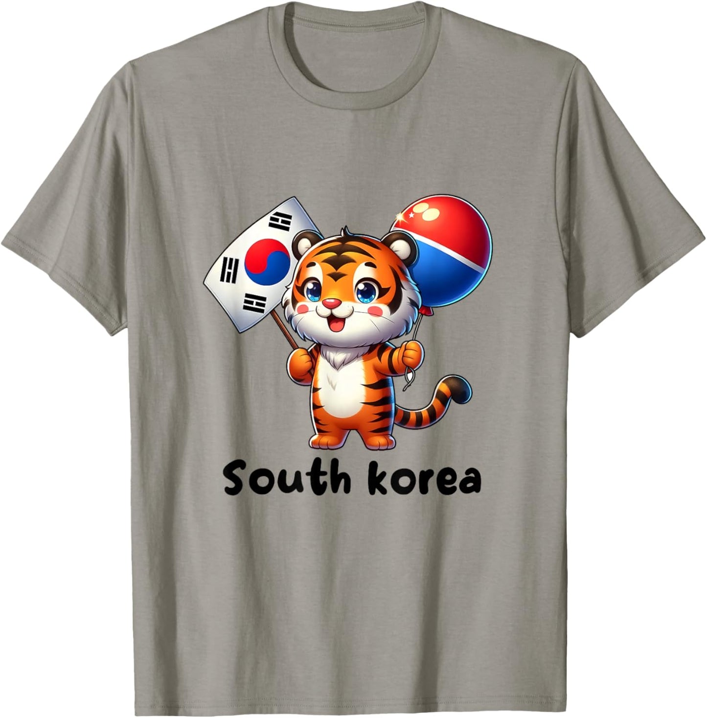 Südkorea Korea Flagge für Männer/Frauen/Jugendliche/Kinder T-Shirt - T-Shirt | Sand
