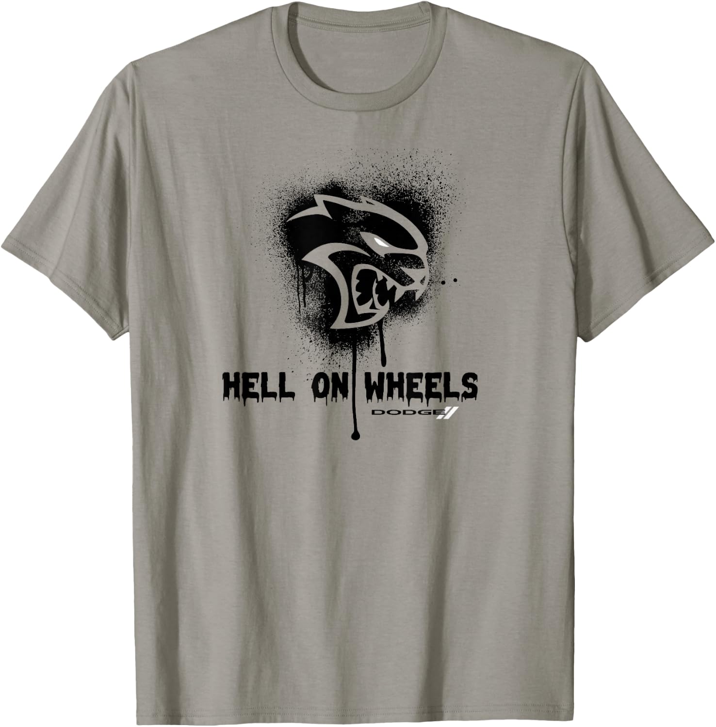 Dodge Hellcat Hell on Wheels T-Shirt - T-Shirt | Sand
