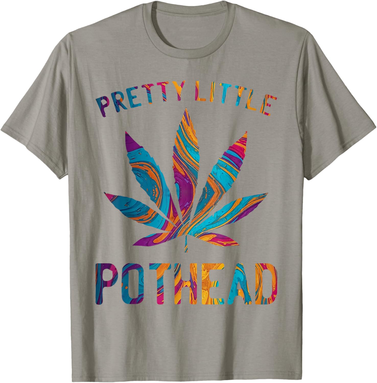 Pretty Little Pothead Funny Weed Cannabis T-Shirt - T-Shirt | Sand