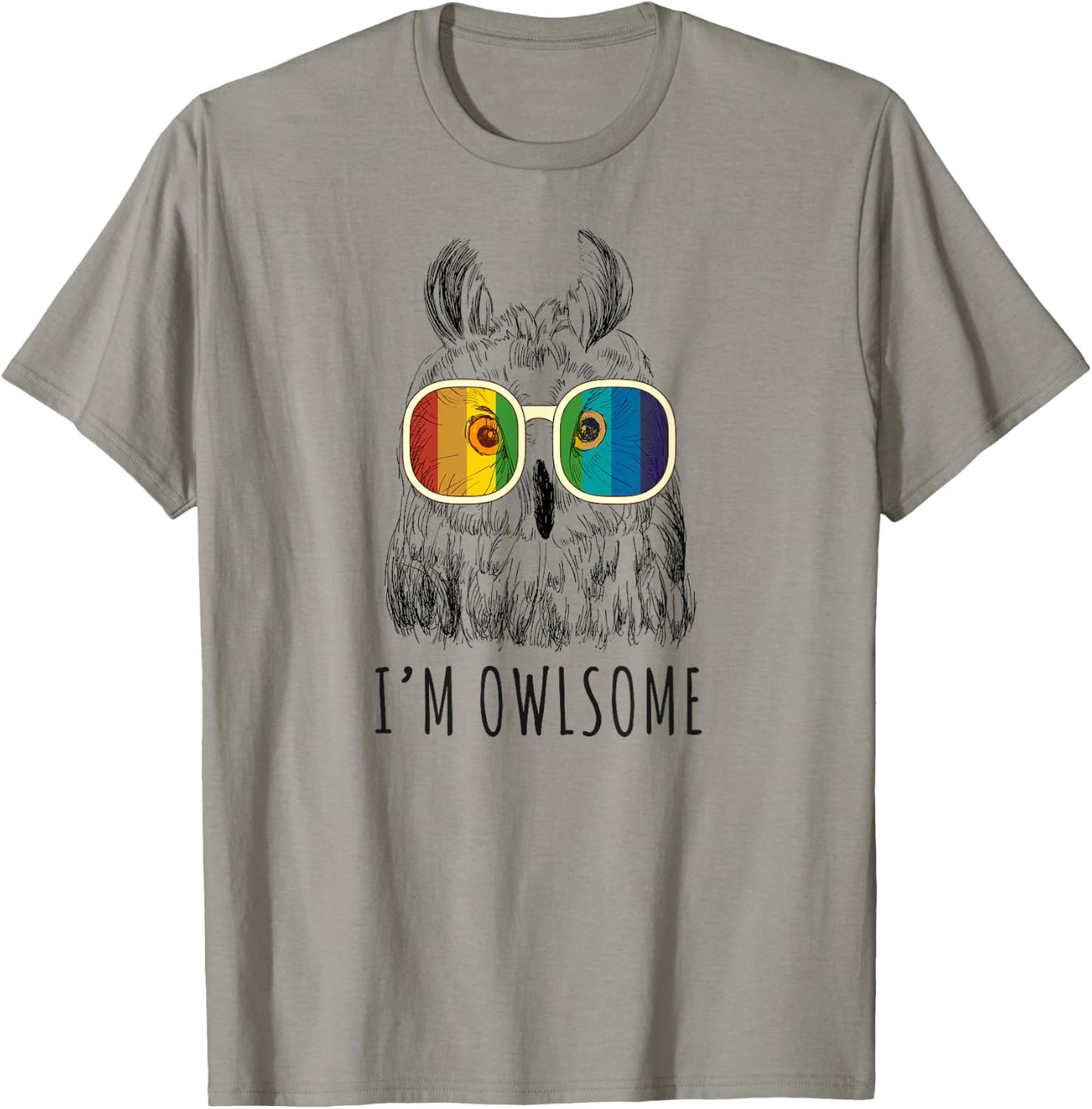 I'm Owlsome Cute Owl Shirts Women, Girls, Owl Lover Gifts T-Shirt - T-Shirt | Sand