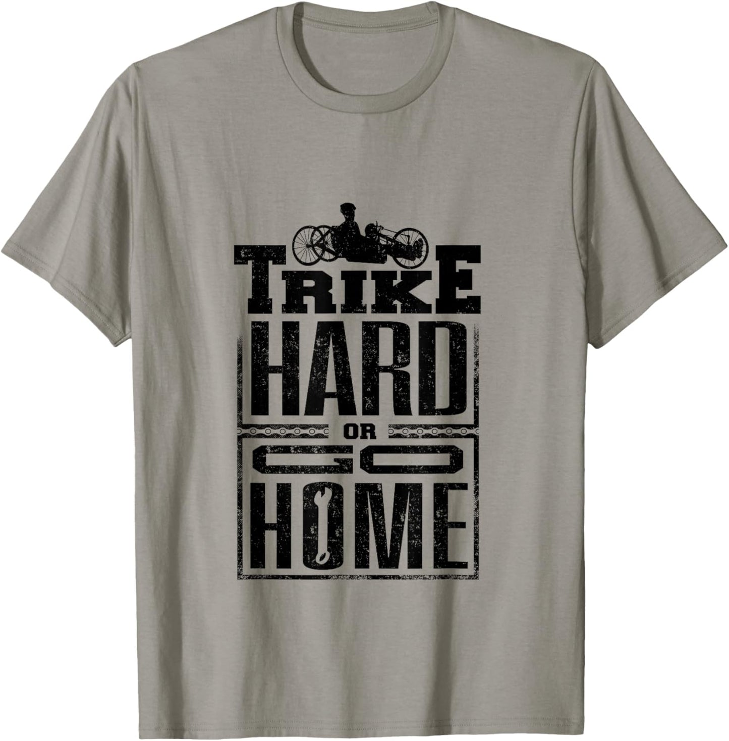 Recumbent Trike Triker Recumbent Bike Trike Hard T-Shirt - T-Shirt | Sand