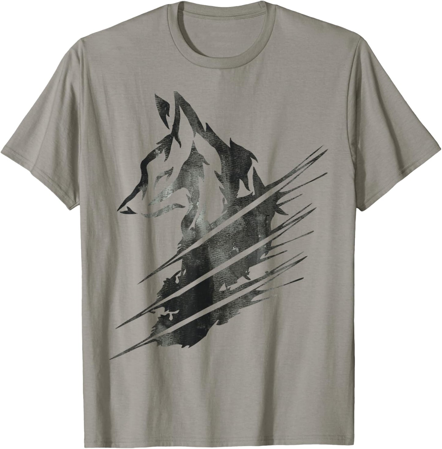 Wolf, Wolves, Animal, Claw, Howl, Moon, Graphic, Gift T-Shirt - T-Shirt | Sand