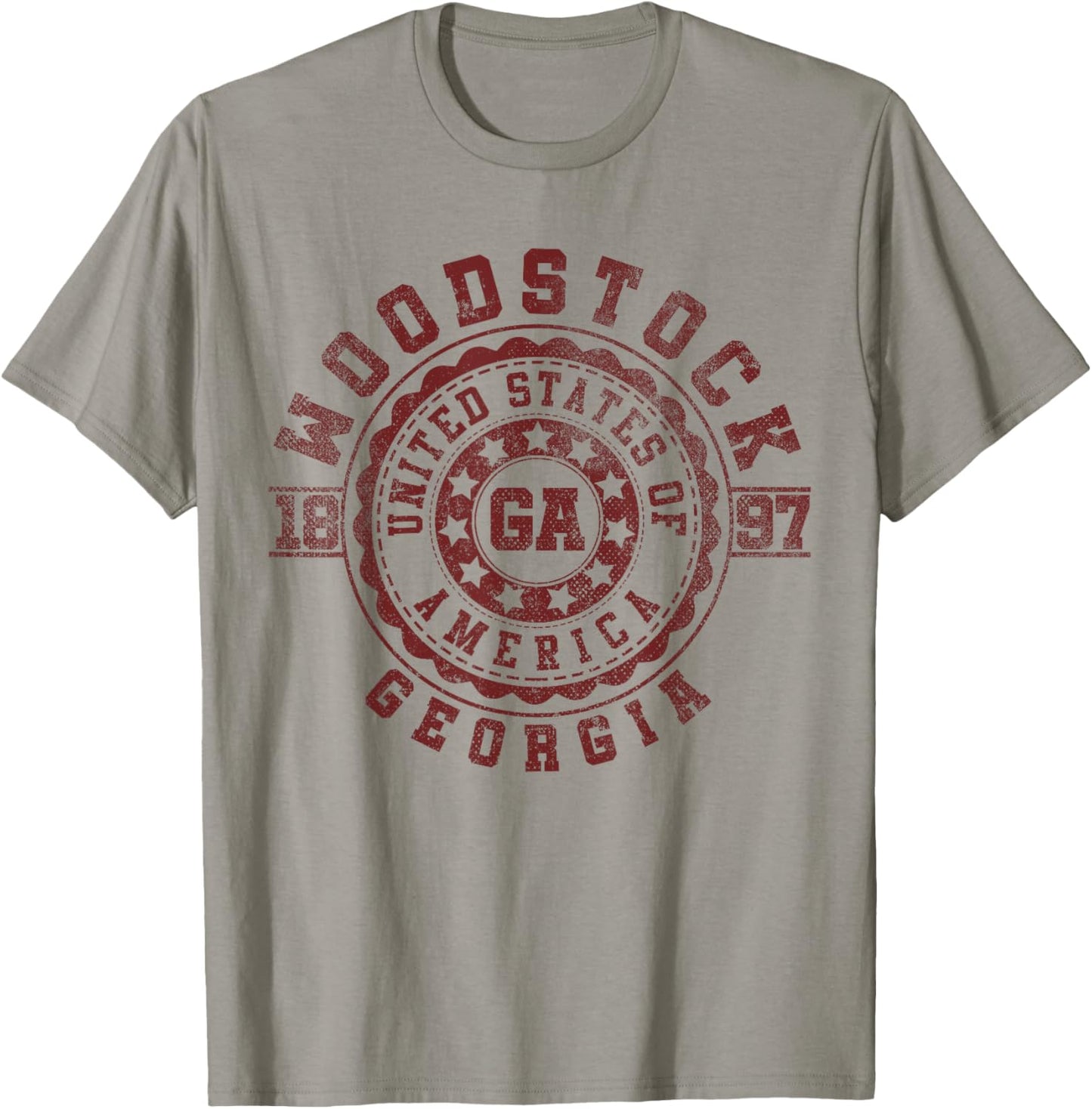 Woodstock GA | Georgia | Vintage City Apparels T-Shirt - T-Shirt | Sand