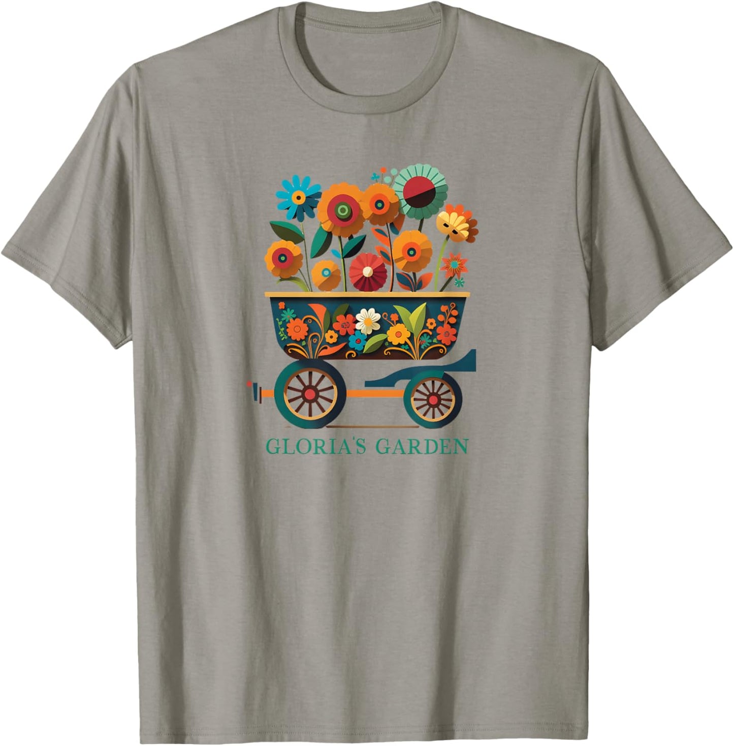 Gloria's Garden Gardening Plants Flowers Gloria T-Shirt - T-Shirt | Sand