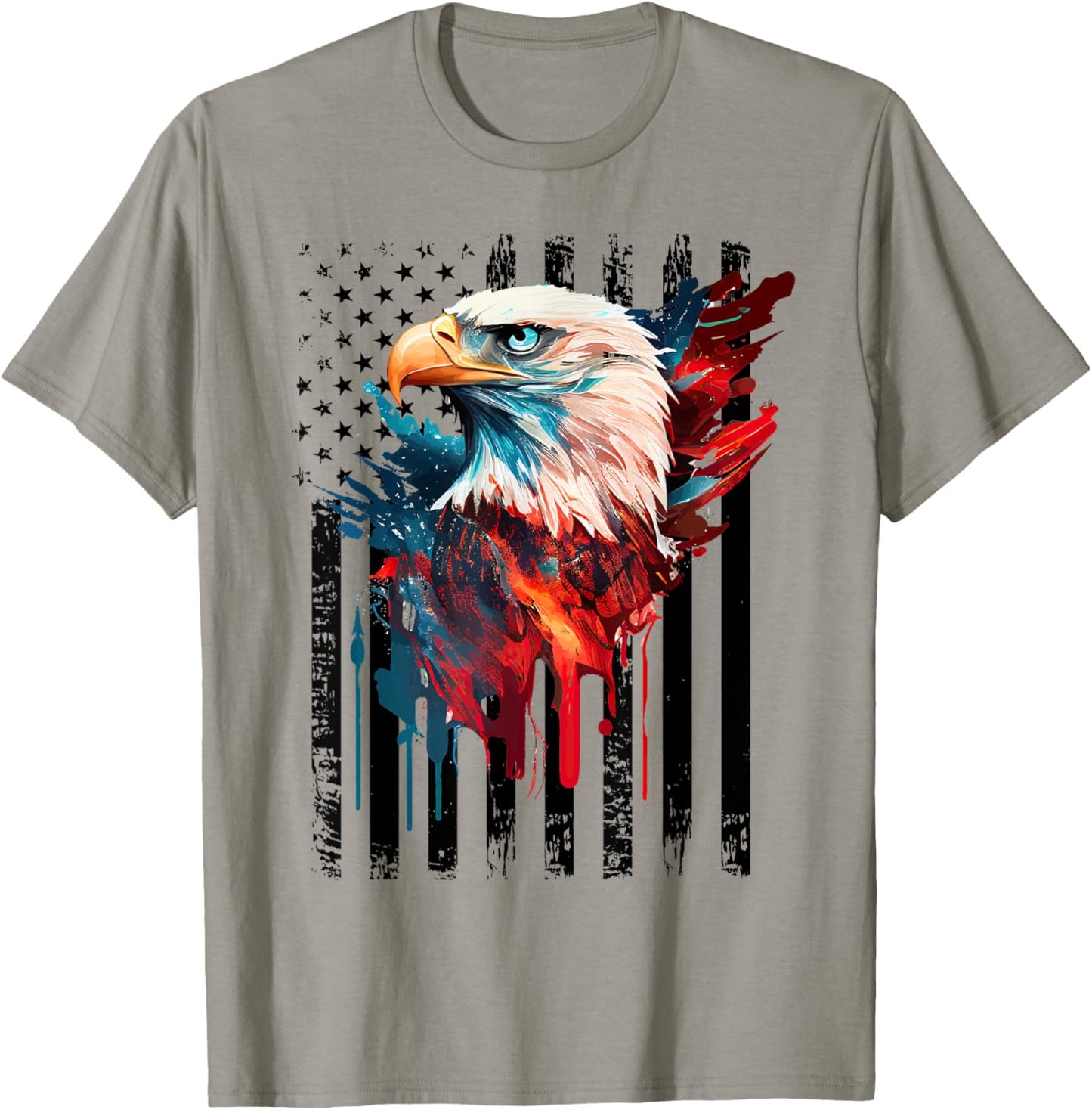 American Flag Eagle Shirt Men Kids Patriots America Eagles T-Shirt - T-Shirt | Sand