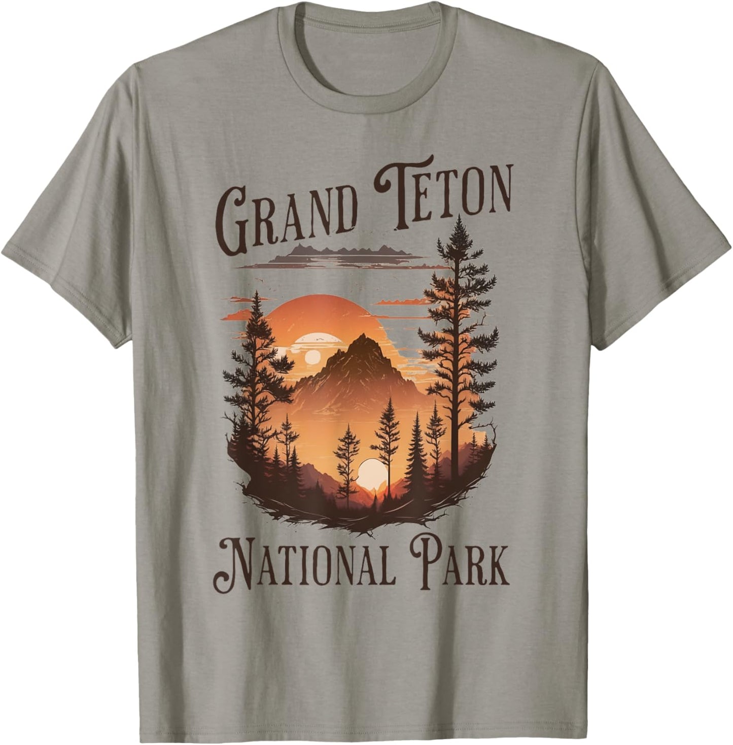 Grand Teton National Park T-Shirt - T-Shirt | Sand